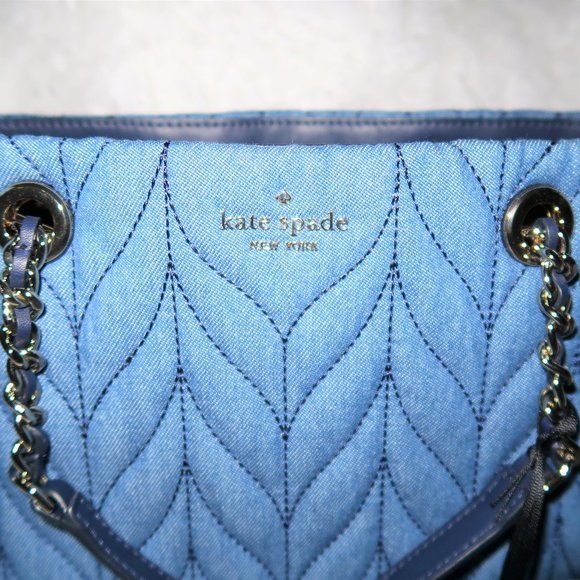 SOLD!!!Kate Spade Briar Lane Denim Satchel - Picture 4 of 12